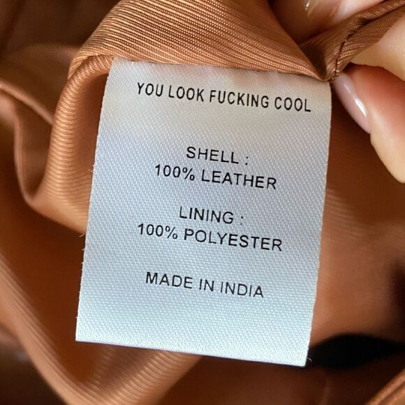 Lpa Leather Brown Pants Straight Leg High Waisted Size XS - Picture 7 of 10